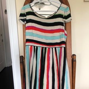 Striped dress from Anthropologie.